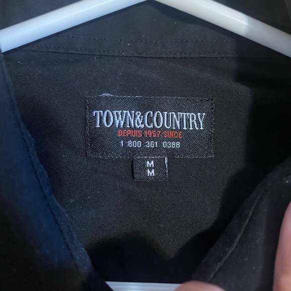 Town & Country Black Button Down - Picture 2 of 2